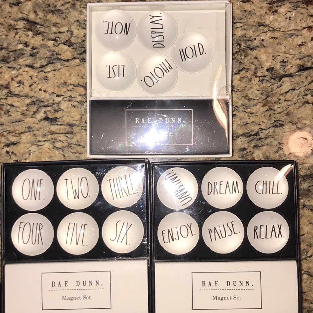 Rae Dunn magnet sets (please see description)